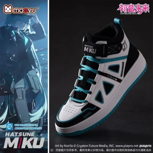 Hot Hatsune Miku Shoes for Men Vocaloid Cosplay Male Sneakers Women Tennis Sports Athletic Anime Figure Shoes Casual Shoes Gift - Image 4