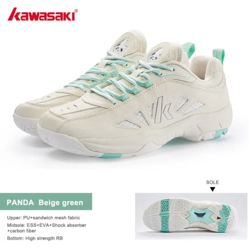 Kawasaki 2024 PANDA Badminton Shoes Professional Carbon Fiber Board Shock Absorption Men's Sneakers Women's Sports Shoes B3327 - Image 4