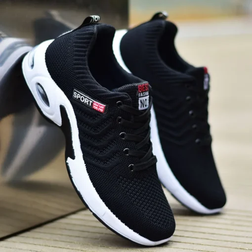2025 new spring trend sports men's shoes Lace-up thick sole casual breathable fashion shoes Large size Wear skid resistance - Image 2