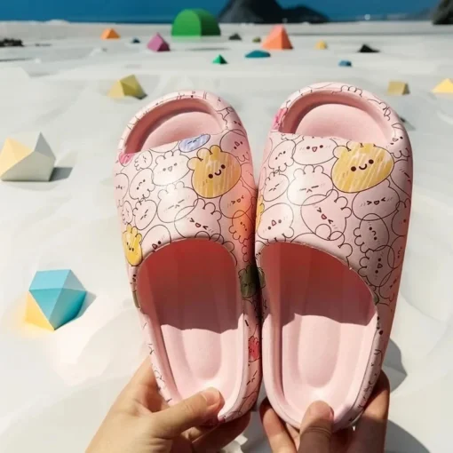 Yassia Women Soft Sole Cloud Slippers Indoor Outdoor Beach Sandals Thick Platform Summer Non Slip Flip Flops - Image 4