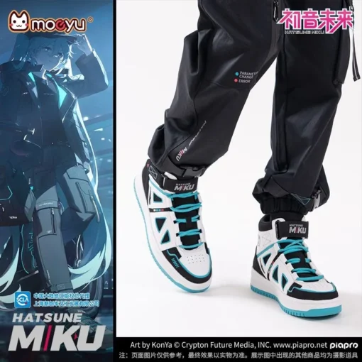 Hot Hatsune Miku Shoes for Men Vocaloid Cosplay Male Sneakers Women Tennis Sports Athletic Anime Figure Shoes Casual Shoes Gift - Image 3