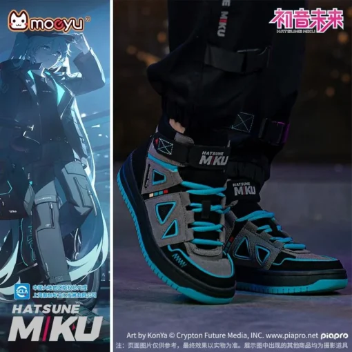 Hot Hatsune Miku Shoes for Men Vocaloid Cosplay Male Sneakers Women Tennis Sports Athletic Anime Figure Shoes Casual Shoes Gift - Image 6