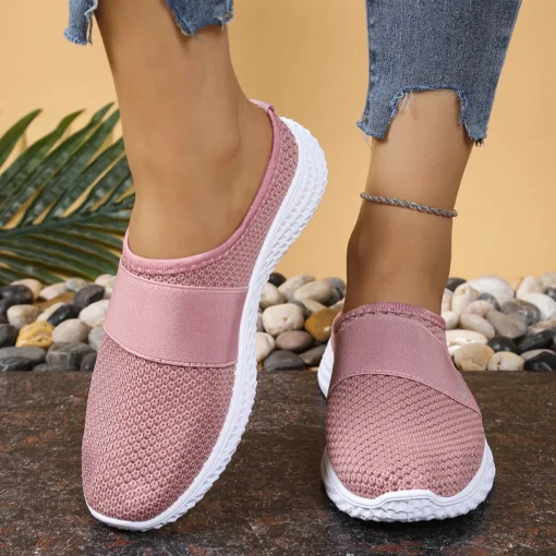 Women's slippers wear thick soled women's shoes women breathable half drag single shoe casual shoes - Image 3