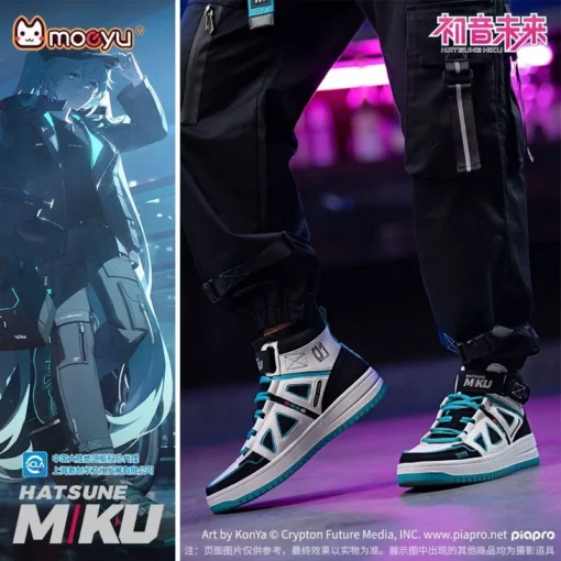 Hot Hatsune Miku Shoes for Men Vocaloid Cosplay Male Sneakers Women Tennis Sports Athletic Anime Figure Shoes Casual Shoes Gift - Image 5